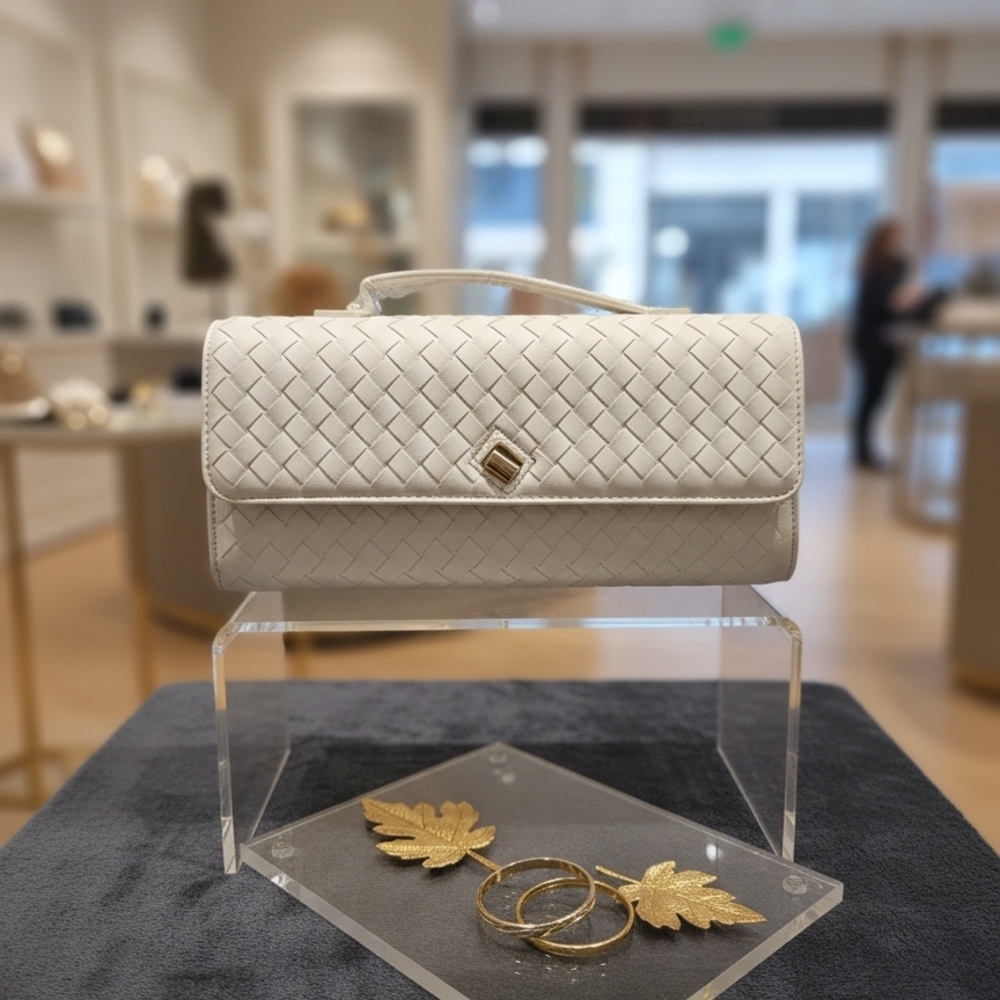Few Moda Theia Clutch/Crossbody in Cream